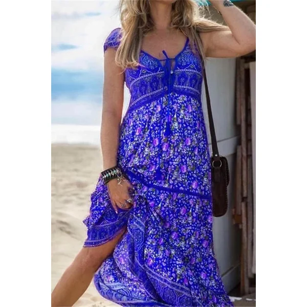 Robe Bohème Violette – Audeline