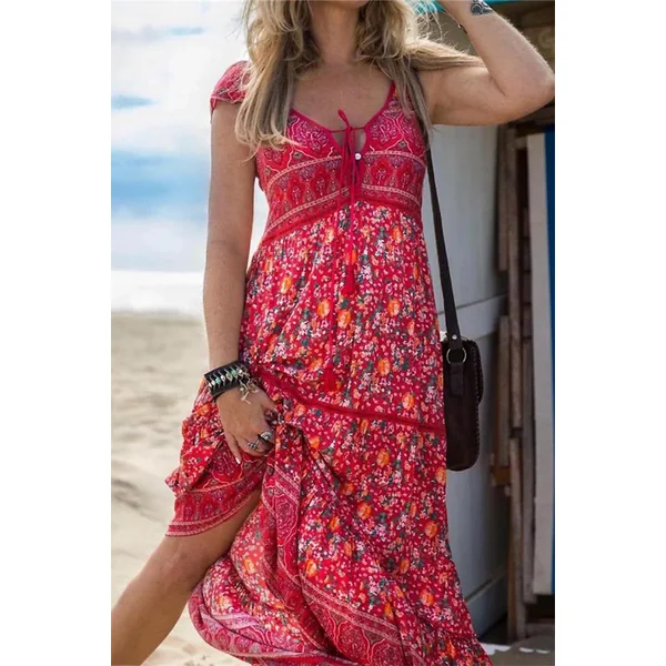 Robe Bohème Violette – Audeline