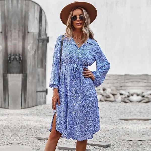 Robe Bohème à Imprimé Floral