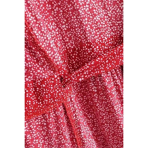 Robe Bohème à Manches Courtes – Iris