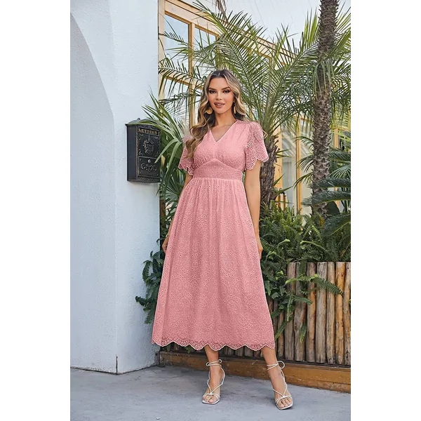 Robe Broderie Anglaise Champêtre