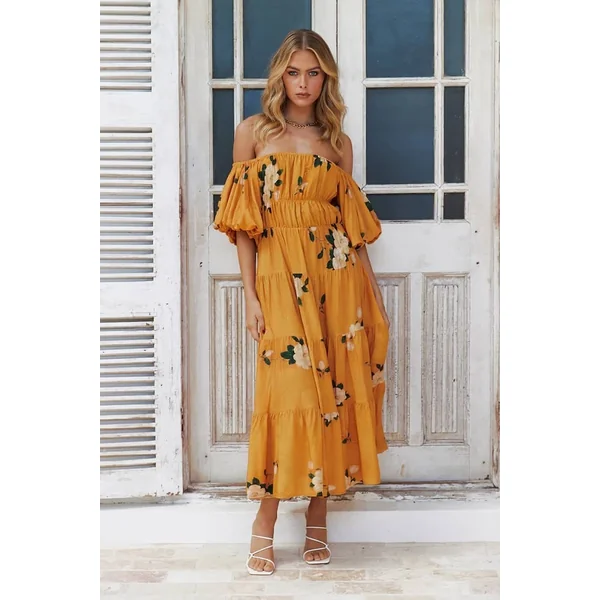 Robe Champêtre Jaune