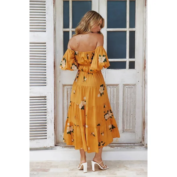 Robe Champêtre Jaune