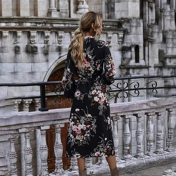 Robe champêtre longue & chic