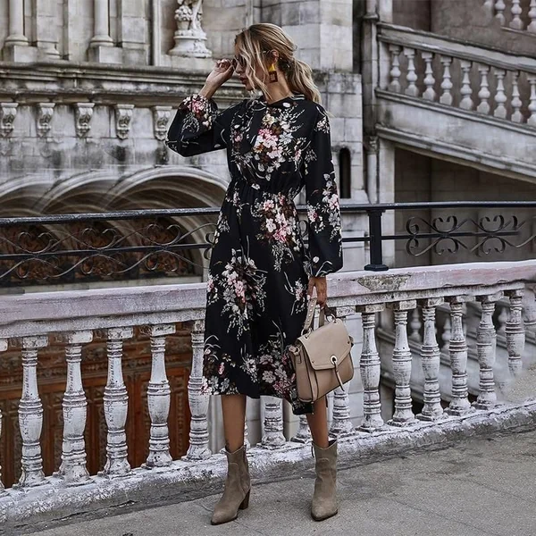 Robe champêtre longue & chic