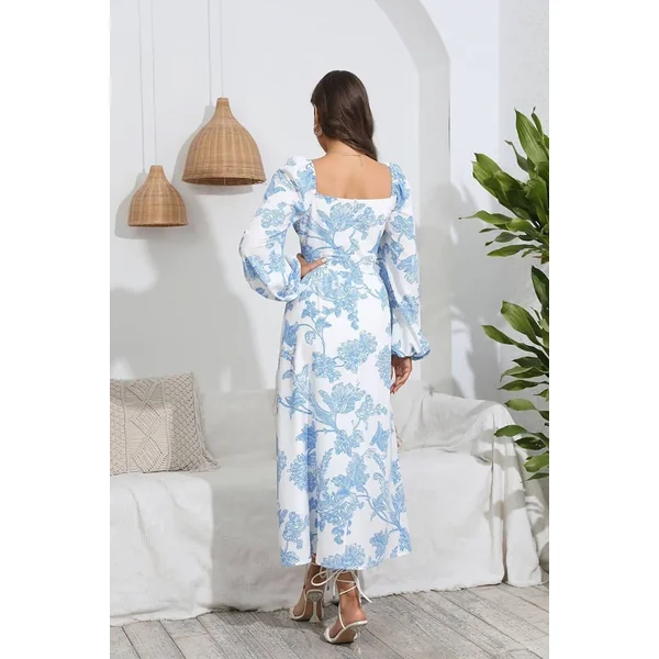 Robe Champêtre Longue Et Avec Manche