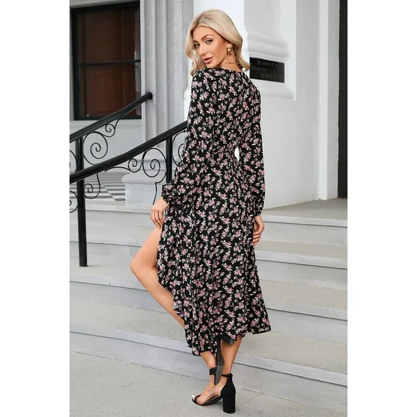 Robe Champêtre Manches Longues