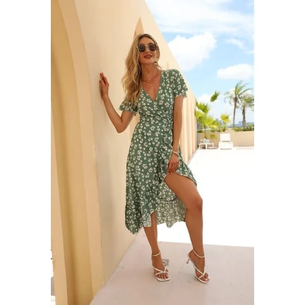Robe Champêtre Verte