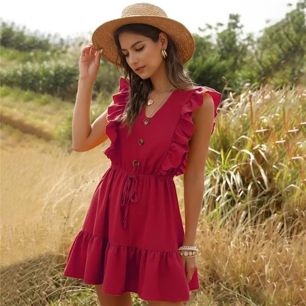 Robe chic bohème en dentelle