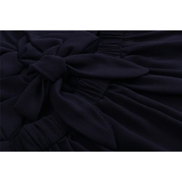Robe Cocktail Chic Mariage Bleu Marine