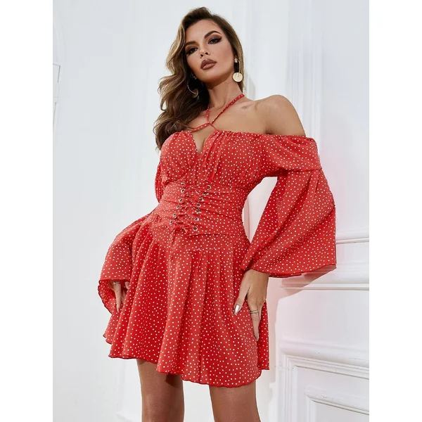 Robe Corset À Épaules Décolletées
