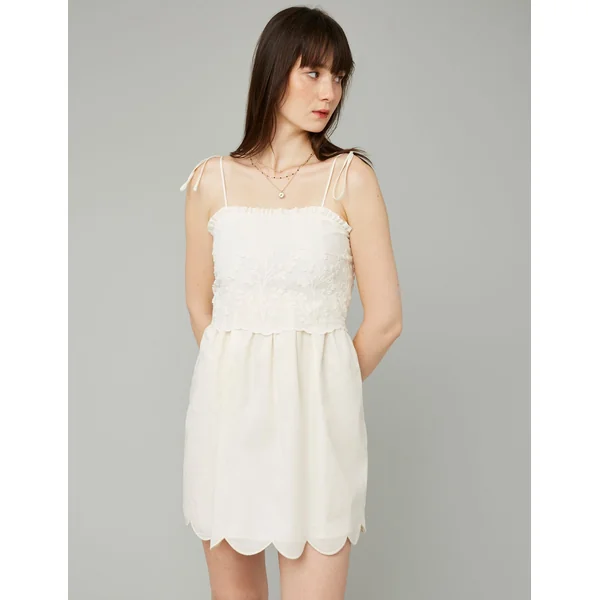 Robe courte Blanc écru