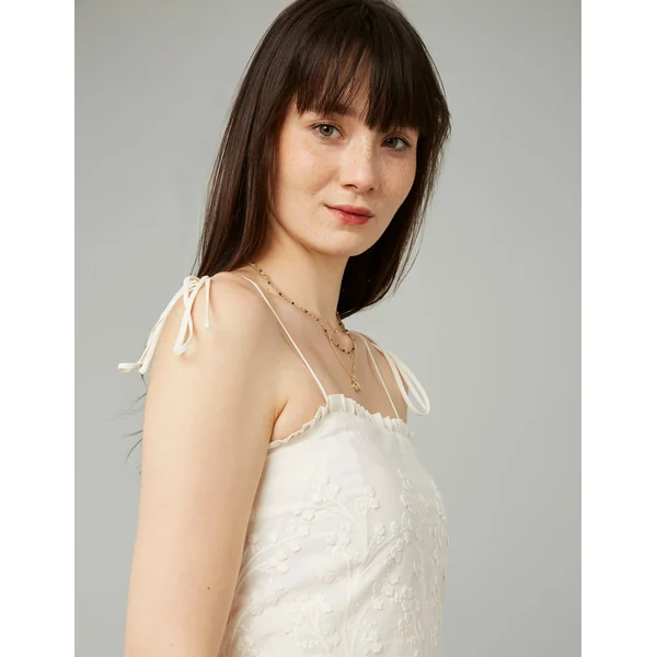 Robe courte Blanc écru