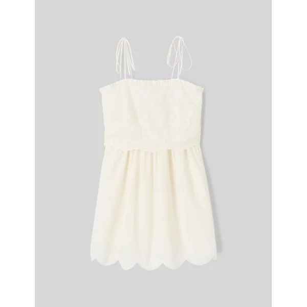 Robe courte Blanc écru