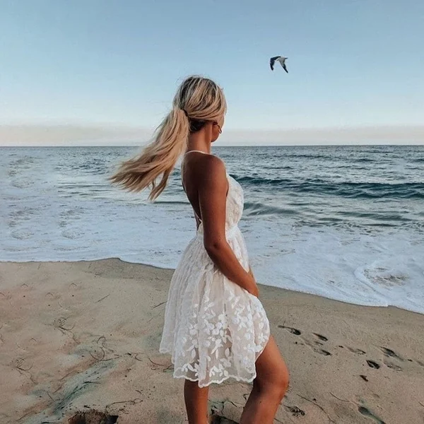 Robe Courte Blanche
