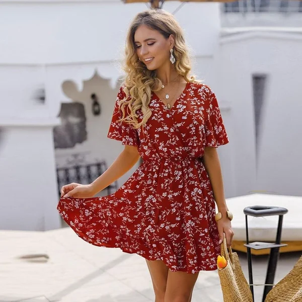 Robe courte bohème & chic