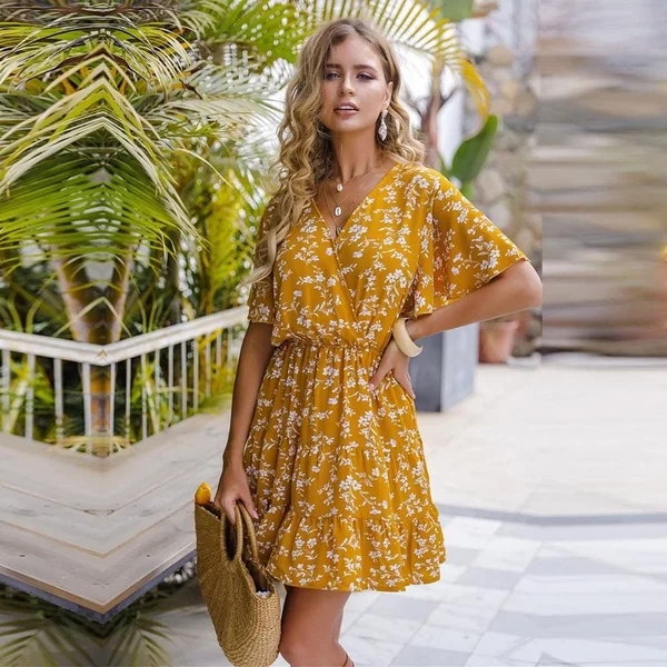 Robe courte bohème & chic