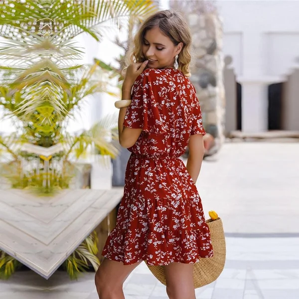 Robe courte bohème & chic