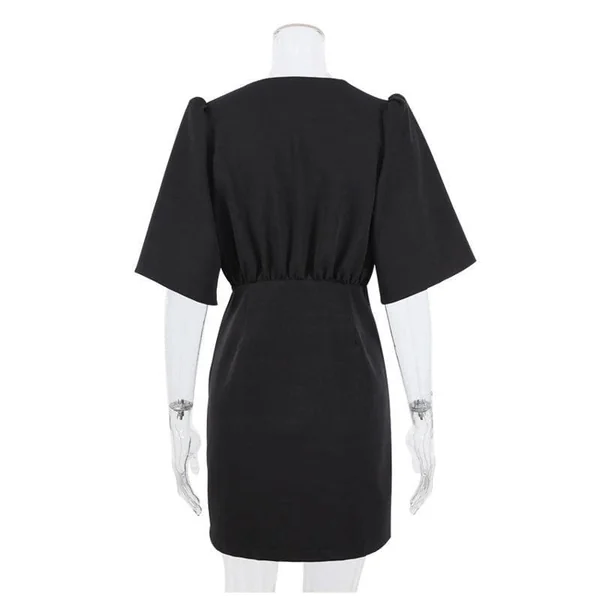 Robe Courte Bohème Chic Noire