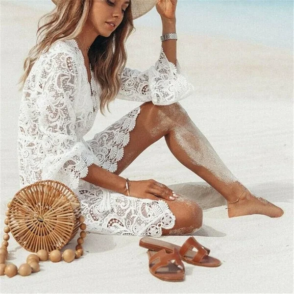 Robe Courte Bohème en Crochet