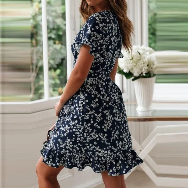 Robe courte champêtre
