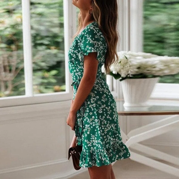 Robe courte champêtre