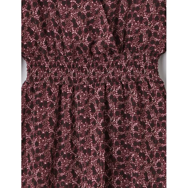 Robe courte imprimée Bordeaux