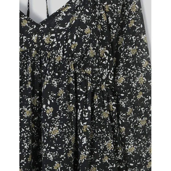 Robe courte imprimée Noir