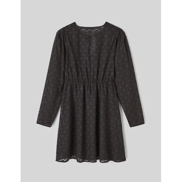 Robe courte jacquard Noir