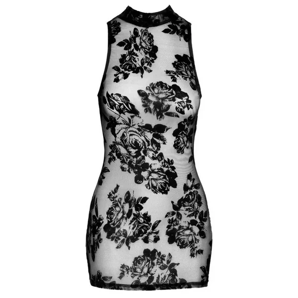 Robe courte Roses noires