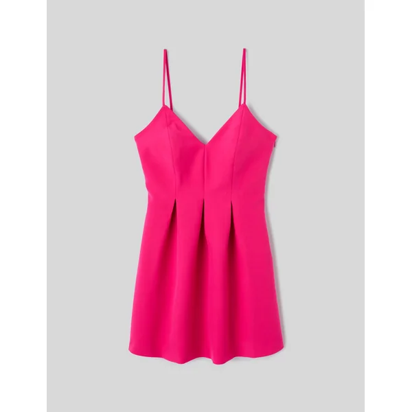 Robe courte à fines bretelles Rose