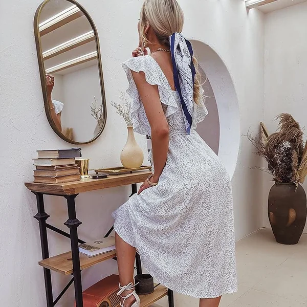 Robe De Campagne Blanche Simple