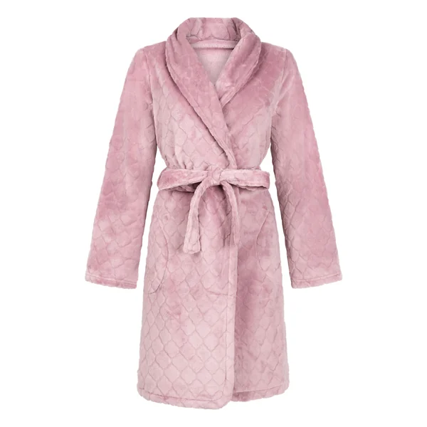 Robe de chambre courte en fleece - Violet