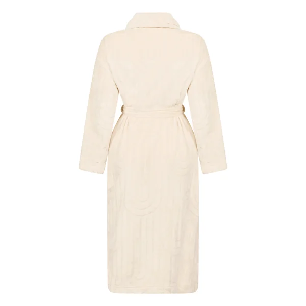 Robe de chambre longue en Fleece - Blanc