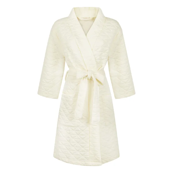 Robe de Chambre Matelassée - Blanc