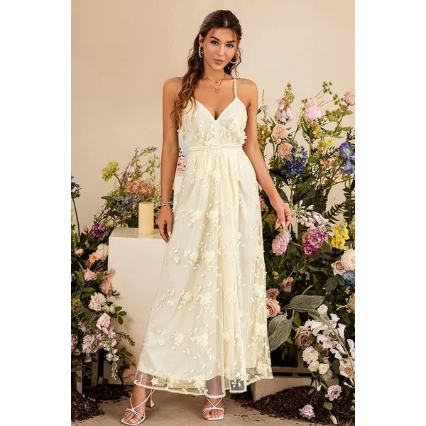 Robe De Cocktail Champêtre Longue