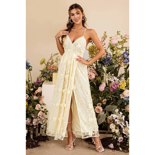 Robe De Cocktail Champêtre Longue