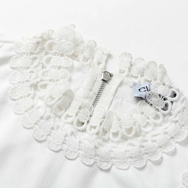 Robe De Demoiselle D’Honneur Bohème En Dentelle Blanche