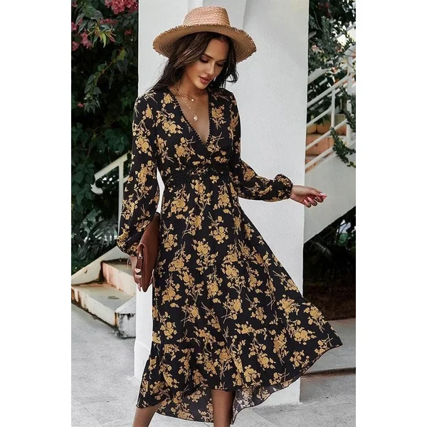 Robe De Demoiselle D’Honneur Noire Bohème