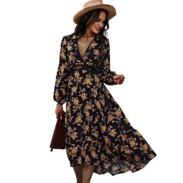 Robe De Demoiselle D’Honneur Noire Bohème