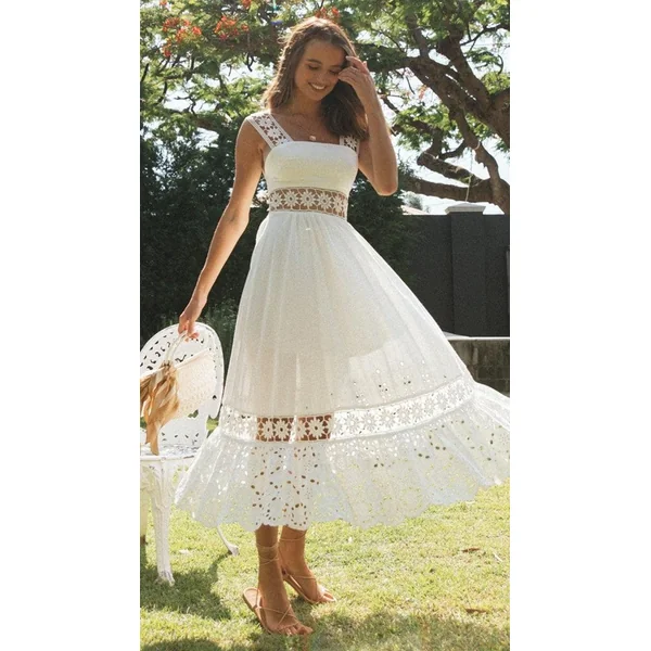 Robe De Fiançailles Bohème Blanche