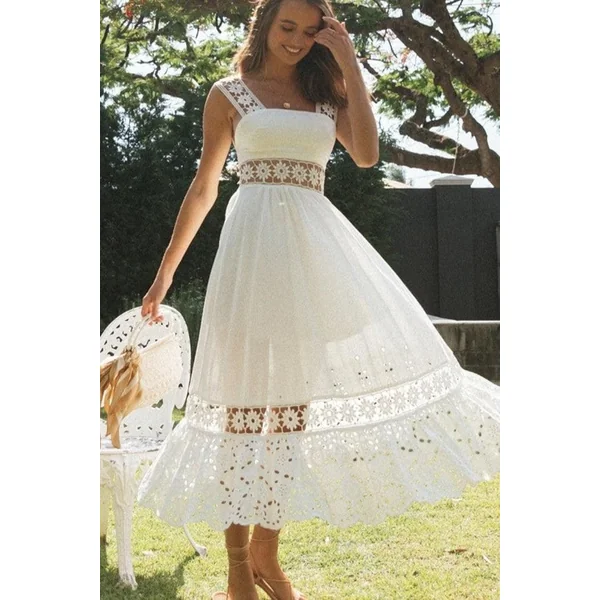 Robe De Fiançailles Bohème Blanche