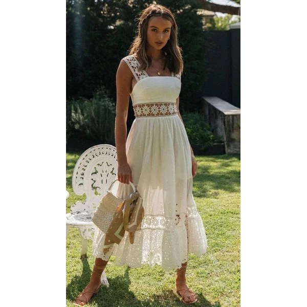 Robe De Fiançailles Bohème Blanche