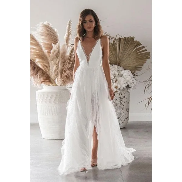 Robe De Graduation Bohème Blanche