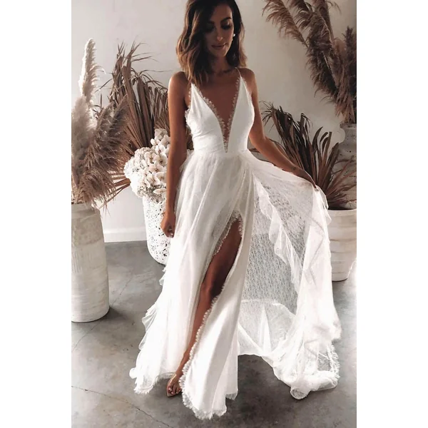 Robe De Graduation Bohème Blanche