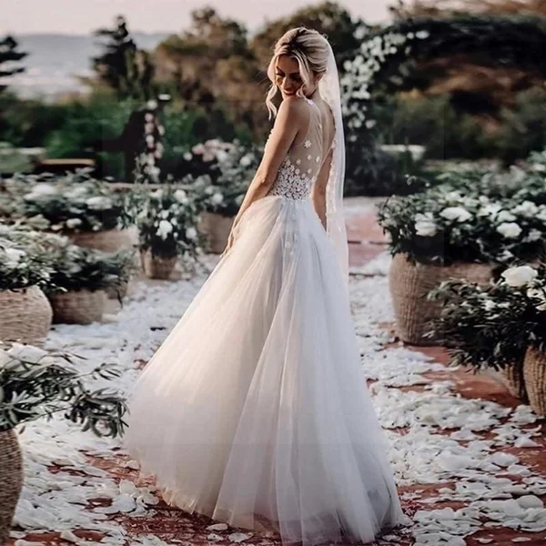Robe de mariée bohème blanche