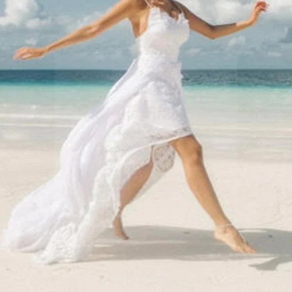 Robe de mariée bohème hippie