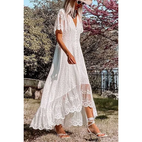 Robe de Mariée Bohème Mi Longue – Shannon