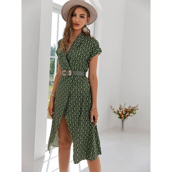 Robe De Plage Vert Olive Pour Les Vacances