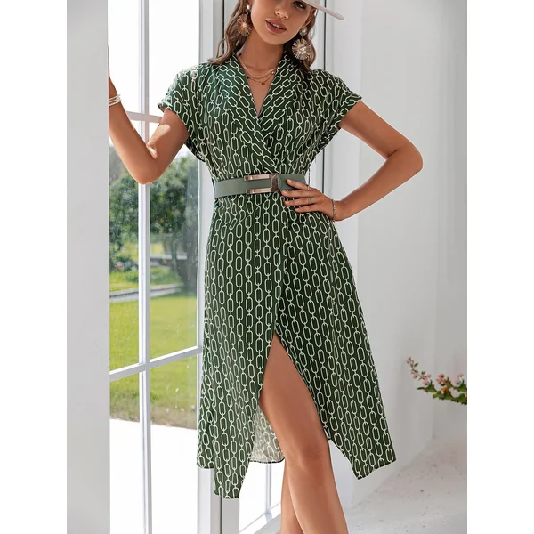 Robe De Plage Vert Olive Pour Les Vacances